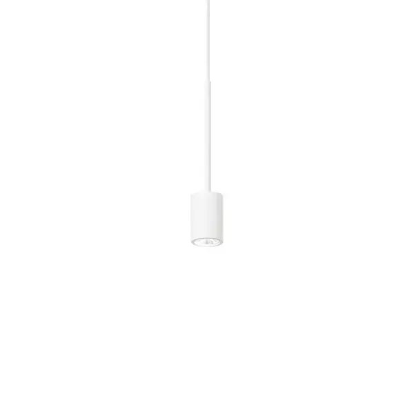 image of Archimede Integrated LED Cylinder Pendant Ceiling Light White 250Lm 3000K