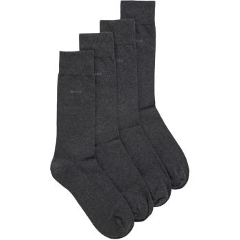 image of Boss 2 Pack Plain Socks - Grey