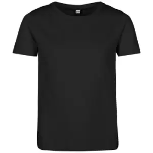Image of Build Your Brand Girls Short-Sleeved T-Shirt (11-12 Years) (Black)
