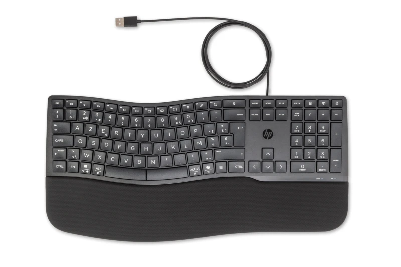 Image of HP 480 Comfort Wired keyboard Home USB AZERTY Belgian Black