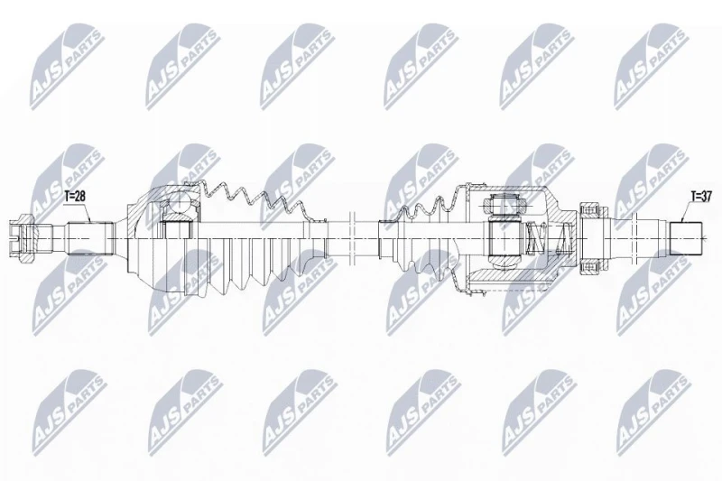 Image of NTY Drive shaft NTY NPW-CT-129