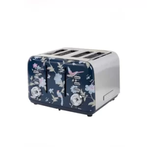 image of Laura Ashley VQSBT583BSUK Elveden 4 Slice Toaster