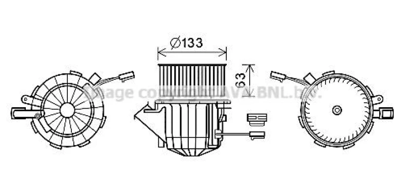 Image of Heater blower motor PRASCO AI8394