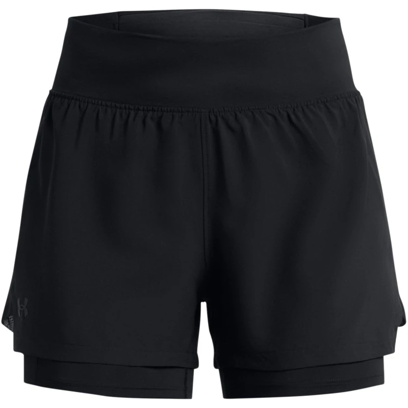 Image of Under Armour Run Stamina 2-in-1 Shorts Black female 8 (XS)