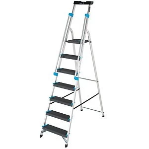 Tb Davies Trade Pro 7 Tread Aluminium Platform Stepladder