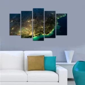 Image of 5M-48 Multicolor Decorative MDF Painting (5 Pieces)