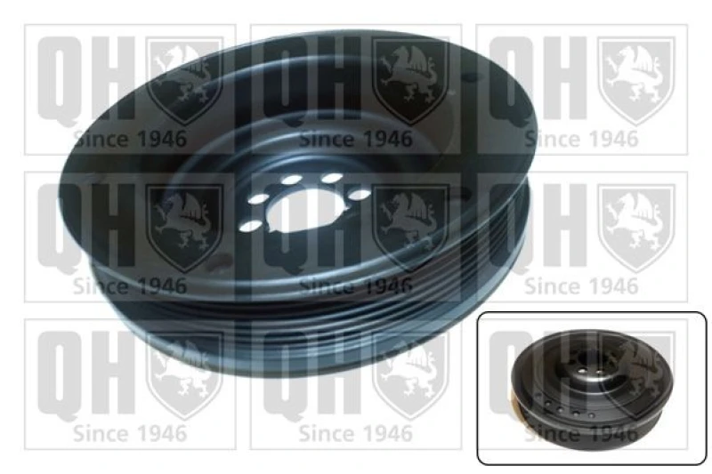 Image of QUINTON HAZELL Crankshaft pulley QUINTON HAZELL QCD134