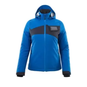Image of Womens Winter Jacket with Climascot - Azure Blue/Dark Navy - XS
