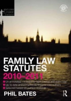 Image of Family Law Statutes 2010-2011 by Phil Bates Paperback