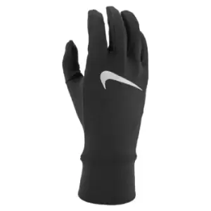 image of Nike Mens Fleece Running Gloves (L-XL) (Black/Silver Marl)