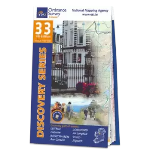 Image of Map of County Leitrim,Longford, Sligo and Roscommon: OSI Discovery 33