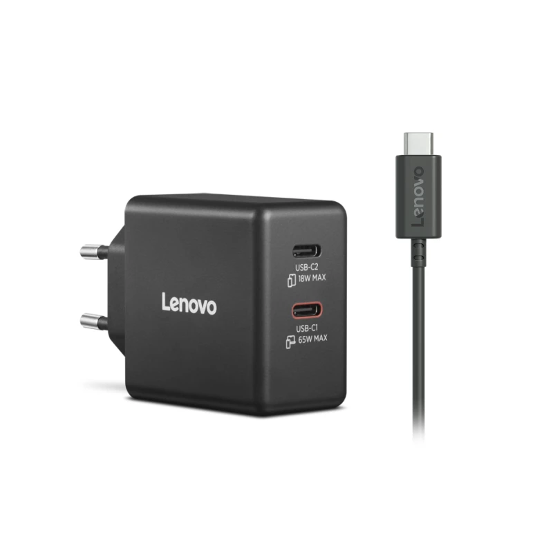 Image of Lenovo G0A6065BEU mobile device charger Universal Black AC Indoor
