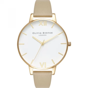 Image of White Dial Gold & Sand Watch