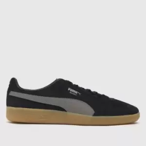 image of PUMA Black & Grey Madrid Trainers