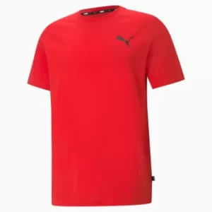 Image of PUMA Essentials Small Logo Mens T-Shirt, High Risk Red/High Risk Red, Clothing