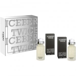 image of Iceberg Twice Pour Homme Gift Set 75ml Eau de Toilette + 75ml Aftershave Lotion