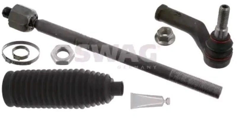 Image of SWAG 55 94 7934 Tie Rod Front Axle Right, with bellow Rod Assembly (284)