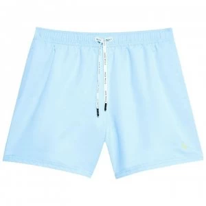 image of Jack Wills Blakeshall Mid-Length Plain Swim Short - Pale Blue