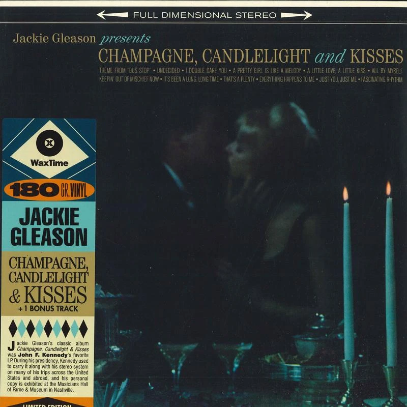 Image of RecordCityJP LP Record JACKIE GLEASON - CHAMPAGNE, CANDLELIGHT & KISSES 772279 WaxTime 2020 Europe Jazz