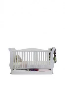 image of BabyStyle Hollie Sleigh Cot Bed - White, One Colour