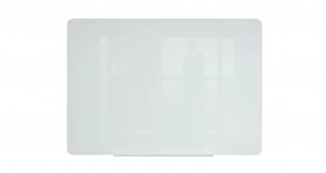 image of Bi-Office Glass Projection Screen and Magnetic Drywipe Board 1600x1000