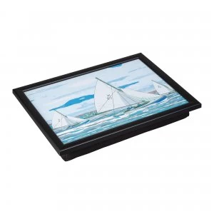 Image of Denby Sailing Laptray With Black Edge