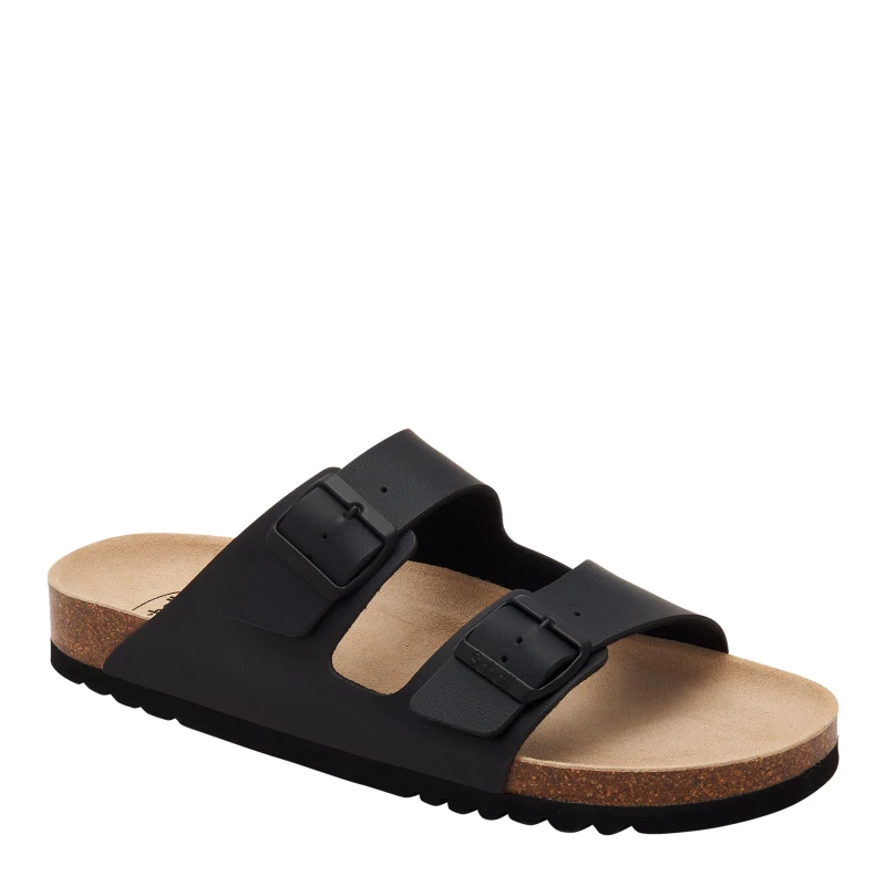 Image of Scholl Womens Andrea Flat Sandals Black female 6 (39)