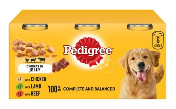 image of Pedigree Adult Mixed Selection in Jelly Dog Food 385g