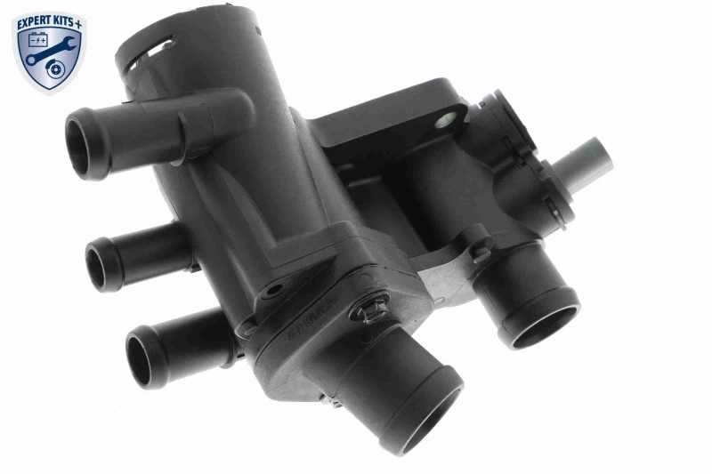 Image of VEMO V15-99-2054 Thermostat Housing with gasket/seal, with sensor, EXPERT KITS + Plastic Thermostat Housing (1792)
