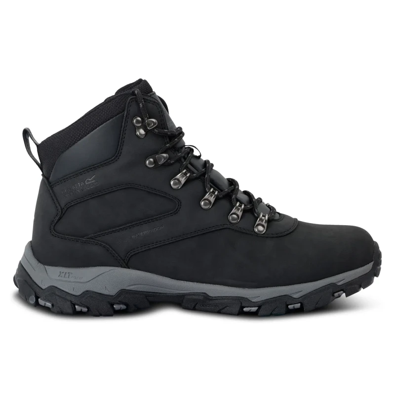Image of Regatta Regatta Men Holcombe Classic Walking Boots in Jet Black Size: 6 Jet Black 6 Male 5063516024415