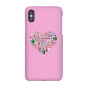 image of Pixel Sprites Heart Phone Case - iPhone X - Snap Case - Gloss