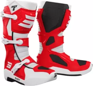 Image of Shot Race 6 Motocross Boots, white-red, Size 40, white-red, Size 40