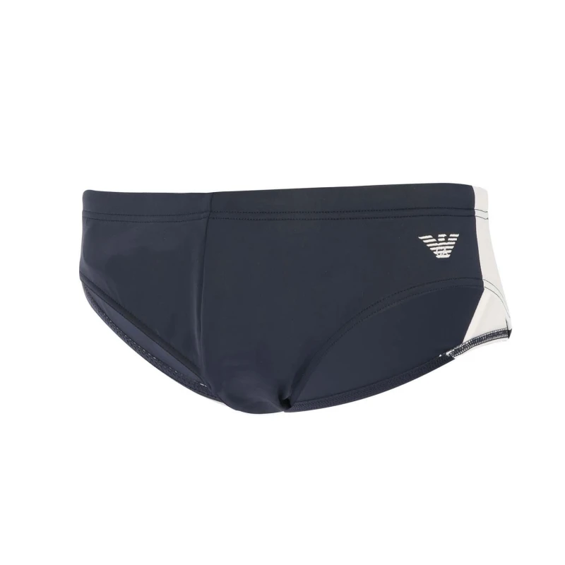 Image of Armani Knitted Swim Briefs - Blue Blue 2XL