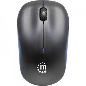 image of Manhattan Success Radio WiFi mouse Optical Black, Blue