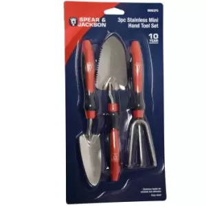 Image of Spear and Jackson Select 3 Piece Stainless Steel Mini Garden Tool Set