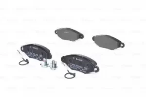 Image of Bosch 0986424455 BP224 Brake Pad Set Disc Brake Front Axle