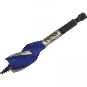 image of Irwin 6X Blue Groove Stubby Wood Drill Bit 20mm 100mm