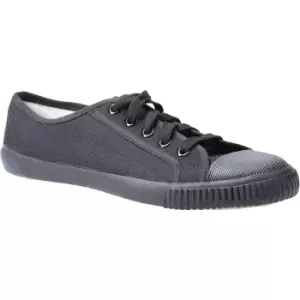 image of Mirak Toe Cap Plimsoll Unisex Black UK Size 6