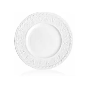 image of Villeroy & Boch Cellini Bread Plate, Premium Porcelain, White, 18 cm