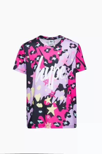 image of Multi Leopard Doodle T-Shirt