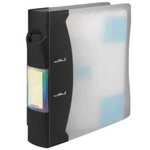 Image of Hama CD/DVD/Bluray Disc File 120, transparent/graphite
