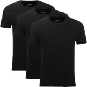 Image of Hugo Boss 3 Pack Core Lounge T-Shirts Black Size 2XL Men