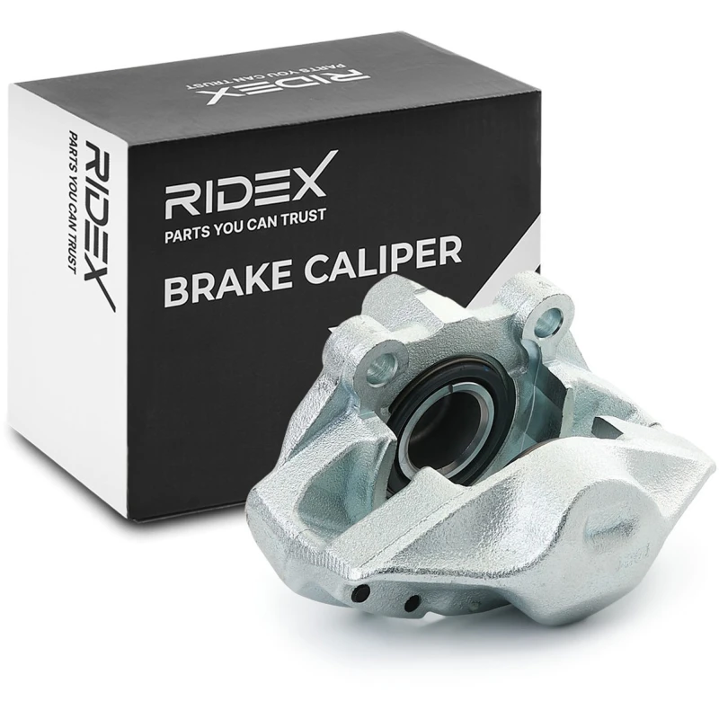 Image of RIDEX 78B0346 Brake caliper Front Axle Grey Cast Iron Brake Caliper (78)