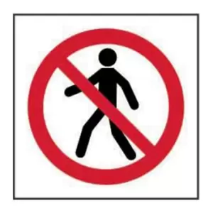 Image of NO Thoroughfare Symbol - Sav (400 x 400mm)