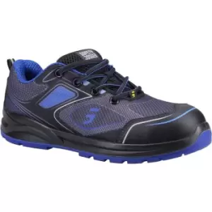 image of Safety Jogger Mens Cador Safety Trainers (10.5 UK) (Black/Blue)