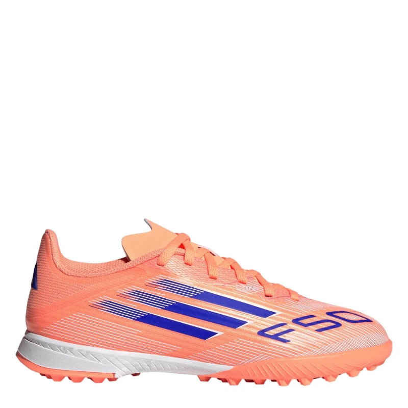 Image of adidas F50 League Childrens Astro Turf Football Boots Astro Turf Football Boots C10 (28) Orange 08031612100