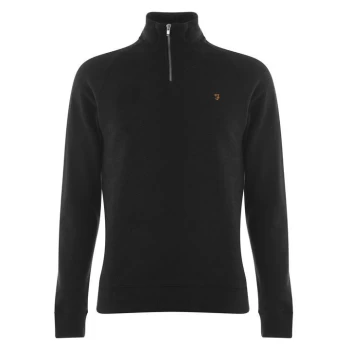 image of Farah Jim Zip Jumper - Black 010