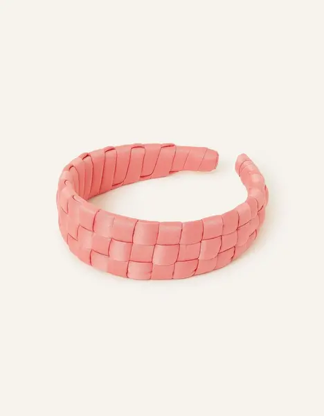 Image of Accessorize Woven Satin Headband Pink