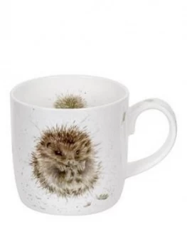 image of Royal Worcester Wrendale Awakening Hedgehog Mug By Royal Worcester - Single Mug