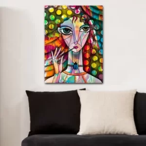 Image of 1548363803_70100 Multicolor Decorative Canvas Painting